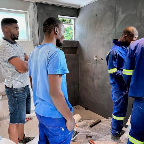 We look foward to the final reveal of our Bryanston bathroom renovations For measurements and quotations kindly contact-WhatsApp us on 078-005-4146